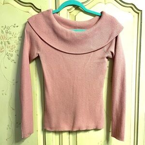 Vintage Y2K Loft Ribbed Off The Shoulder Top Medium